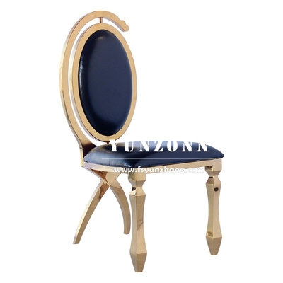 Dubai Luxe Hotel Meubels Goedkoop Groothandel Goud roestvrij staal Banket Wedding Chair voor Event Party