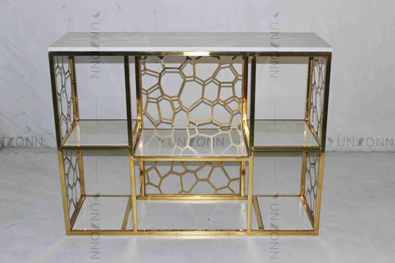 Antirust Lijst van de de Lijst Tubulaire Modieuze Thee van de Roestvrij staalconsole Decoratief voor Woonkamer