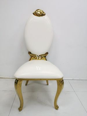 Het dineren het hoog Achterroestvrije staal van de de Stoelstof van het Huwelijksbanket voor Gebeurtenissen W50xD65xH110cm