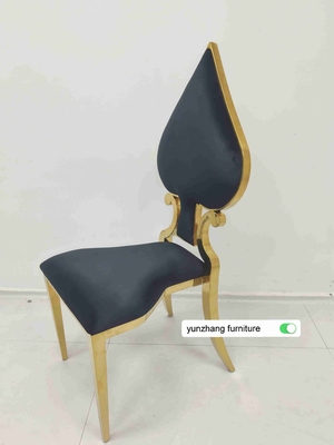 Fancy Gold trouwstoel stapelbare luxe design wit kussen