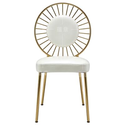 Groothandel ronde rugleuning roestvrijstalen bruiloft luxe evenementenstoel