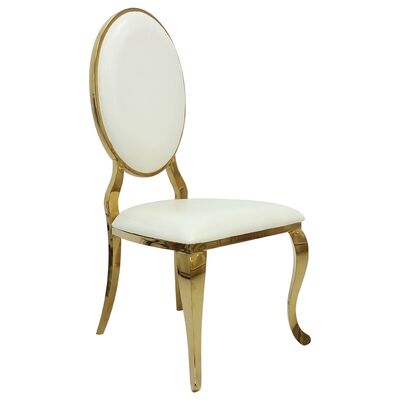 Nordic Royal Hotel Stoelen Luxe Ronde Rug Bruiloft en Evenement Stoel met Chique Hoge Rug voor High-Class Locaties