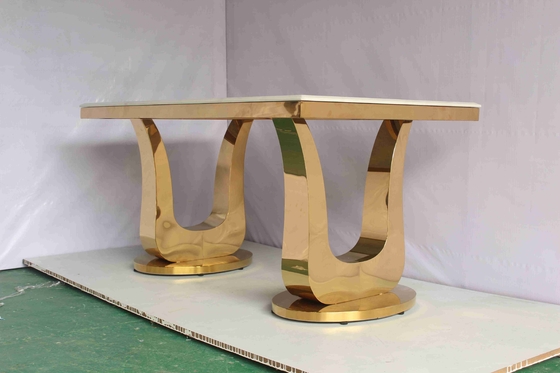 201 Huwelijkstoelen en tafels van roestvrij staal Moderne eetkamermeubelen
