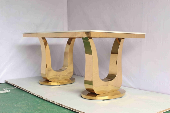 Opgepoetste Marmeren Hoogste Luxe Moderne Eettafels voor 4 Mensen