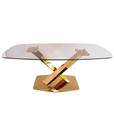 Van de de Eetkamerlijst van het roestvrij staalkader de Moderne Marmeren Reeks van de de Luxeeettafel
