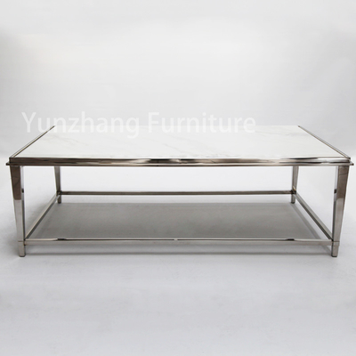 Van de het Centrumlijst van de Faux de Marmeren Eenvoudige Stijl Marmeren Koffietafel voor Woonkamers