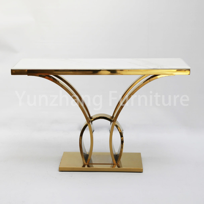 Van het de Lijst Gouden 201 Roestvrije staal van de rechthoek de Marmeren Console Reeks van de de Basiswoonkamer