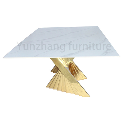Moderne eetkamer in noordelijke stijl Italiaanse luxe meubels Marmeren tafel