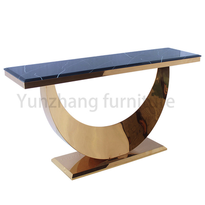 Eenvoudige verzameling console tafel met zwart marmer voor woonkamer