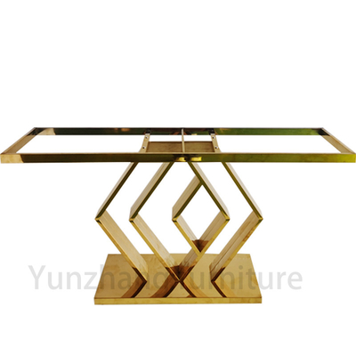 Console tafel met gouden basis hotelmeubilair