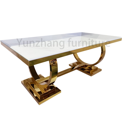201 van de de Rechthoekeettafel van de roestvrij staalluxe het Huismeubilair