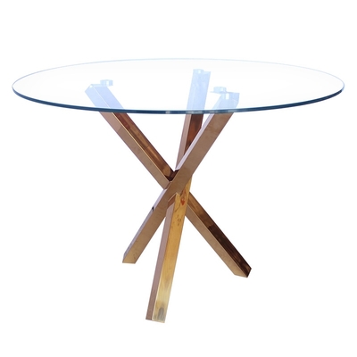 Marmer Opgepoetste Luxe Moderne Eettafels in Zilveren Rose Gold Color