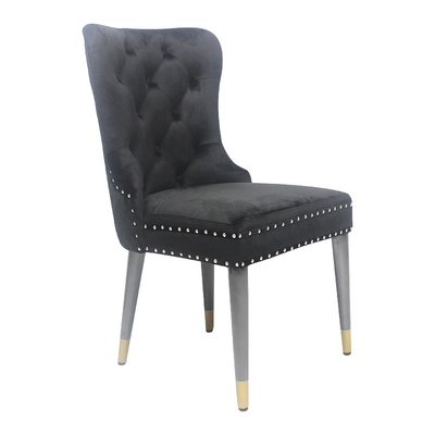 Elegante en functionele bruiloftsbanketstoel met metalen basis voor bruiloften
