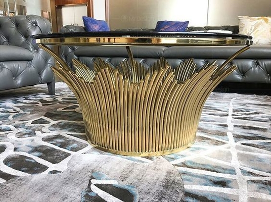 Home Meubelen Ronde Centrum Rozen goud Marmeren salontafels Luxe Voor woonkamer