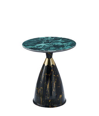 Moderne glazen middentafel van roestvrij staal uitbreidbaar gehard draaitafel van goud