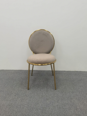 Bruine fluweel eetstoel ronde Achterstoel goedkope ronde eettafel en stoelen