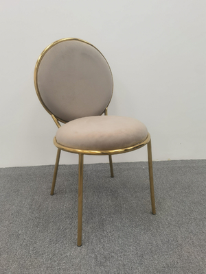Bruine fluweel eetstoel ronde Achterstoel goedkope ronde eettafel en stoelen