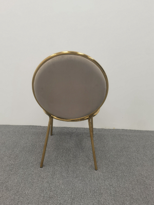 Bruine fluweel eetstoel ronde Achterstoel goedkope ronde eettafel en stoelen
