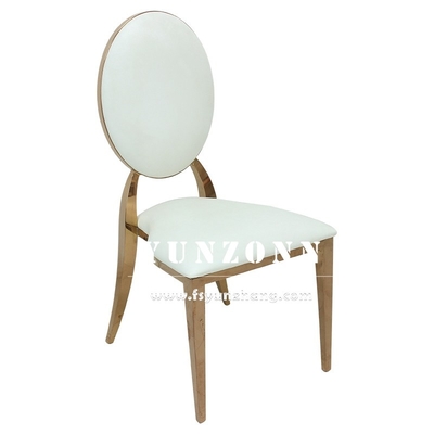 Het gouden Roestvrij staalhuwelijk zit de Koninklijke Huren W49xD53xH94cm van de Huwelijksstoel voor