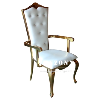 Elegante sterke bruiloft banket stoel gouden frame voor receptie en evenement