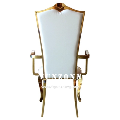 Elegante sterke bruiloft banket stoel gouden frame voor receptie en evenement
