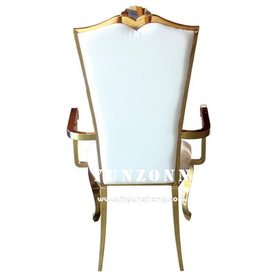 Elegante sterke bruiloft banket stoel gouden frame voor receptie en evenement