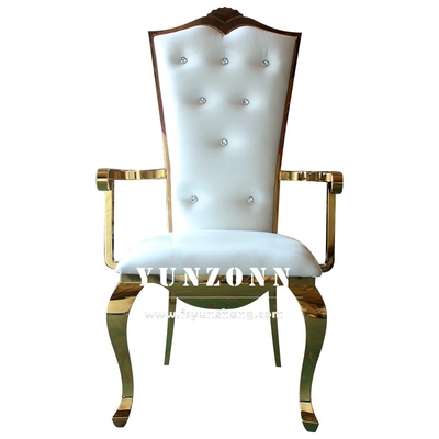 Elegante sterke bruiloft banket stoel gouden frame voor receptie en evenement