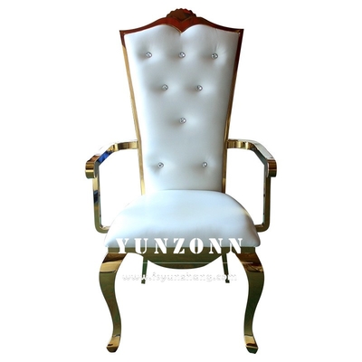 Elegante sterke bruiloft banket stoel gouden frame voor receptie en evenement