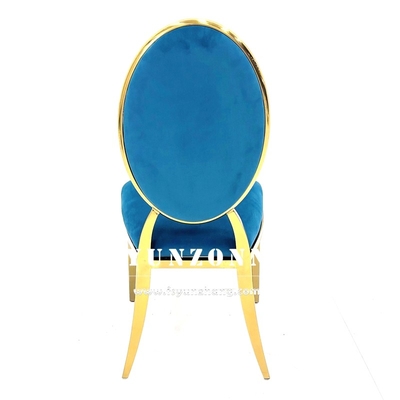 Moderne eetkamermeubilair Stapelontwerp Hotel woonkamer stoel Goud metaal roestvrij staal Banket bruiloftsstoelen voor evenement feestzaal