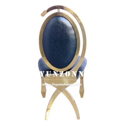 Dubai Luxe Hotel Meubels Goedkoop Groothandel Goud roestvrij staal Banket Wedding Chair voor Event Party