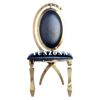 Dubai Luxe Hotel Meubels Goedkoop Groothandel Goud roestvrij staal Banket Wedding Chair voor Event Party