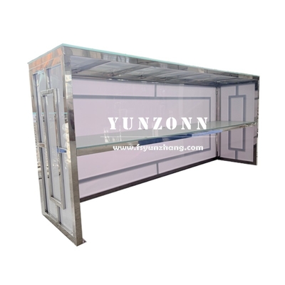 Hotelmeubelen Moderne mode design Wijnbar Tafel Zilveren evenement Party High Bar Counter
