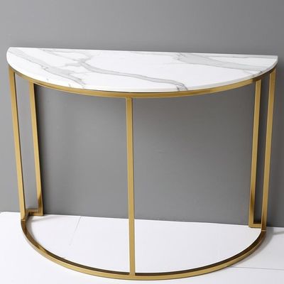 De moderne Bank van de de Lijst Marmeren Hoogste en Gouden Console van de Ontwerp Halve Maan