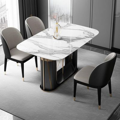 Opgepoetste Marmeren Hoogste Luxe Moderne Eettafels voor 4 Mensen