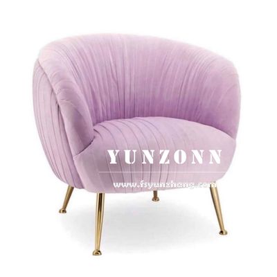 Moderne Luxe Fluweel Stof Enkele Sofa Stoel voor Hotel en Woonkamer met 15-30 Dagen Levering