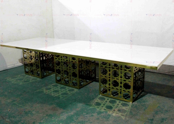 Moderne van de de Stijleettafel MDF van het Luxe Grote Op zwaar werk berekende Banket OEM 4000X1200X750mm