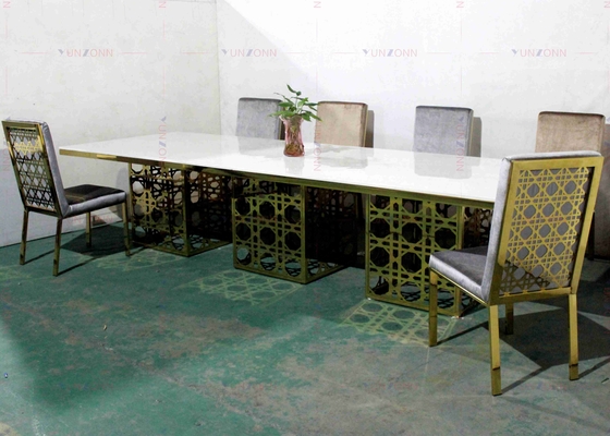 Moderne van de de Stijleettafel MDF van het Luxe Grote Op zwaar werk berekende Banket OEM 4000X1200X750mm