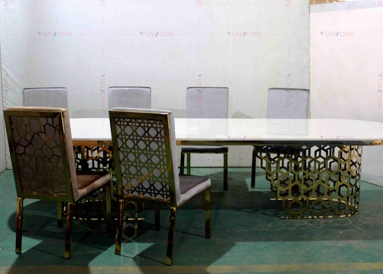 Moderne van de de Stijleettafel MDF van het Luxe Grote Op zwaar werk berekende Banket OEM 4000X1200X750mm