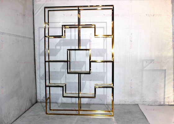 Van het het Rekkabinet van de roestvrij staal de Gouden Moderne Wijn Lichte Klassieke Luxe