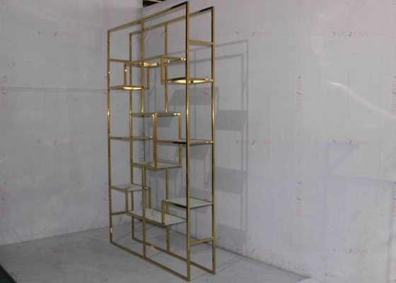 Van het het Rekkabinet van de roestvrij staal de Gouden Moderne Wijn Lichte Klassieke Luxe