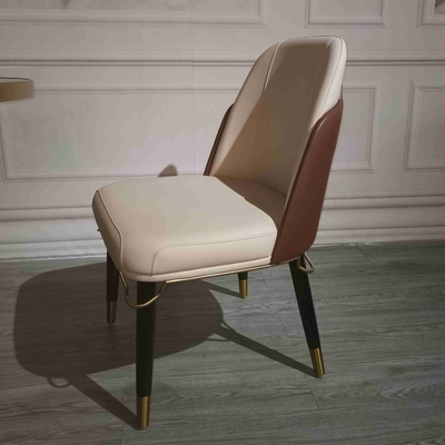 Huis Stevige Houten Hoge Beëindigen Moderne het Dineren Opgevulde de Eetkamerstoelen van het Stoelenleer Rugleuning