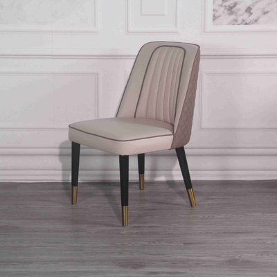 Hoge Elastische Spons Opgevulde de Eetkamerstoelen van de hotel Stevige Houten Achterstoel Pu
