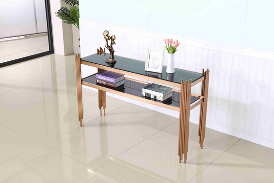 Van de de Basisgang van het luxe Marmeren Hoogste Roestvrije staal van de de Hoekwoonkamer Decoratieve de Consolelijst