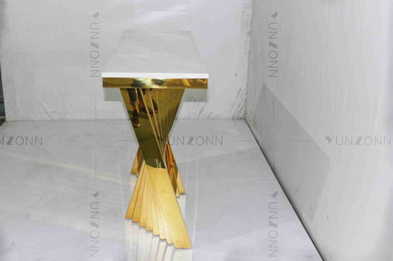 Het holle Patroon Marmeren Goud plateerde uit Zij de Opslagkabinetten van het Lijst Snijdende Ontwerp