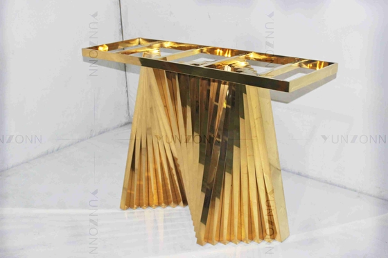 Het holle Patroon Marmeren Goud plateerde uit Zij de Opslagkabinetten van het Lijst Snijdende Ontwerp