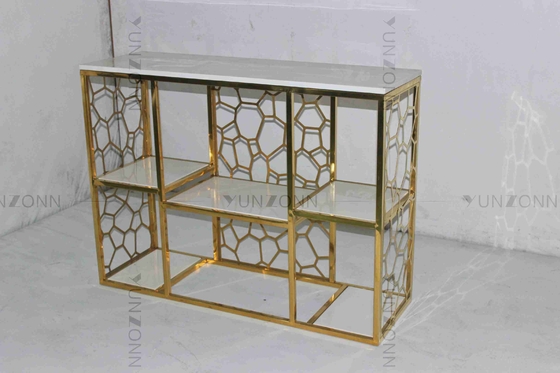 Antirust Lijst van de de Lijst Tubulaire Modieuze Thee van de Roestvrij staalconsole Decoratief voor Woonkamer
