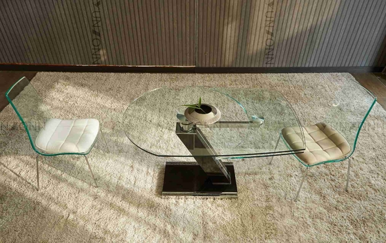 Bespaart de Extensional Onregelmatig gevormde Roterende Hoogste Eettafel Plaats voor Eetkamer