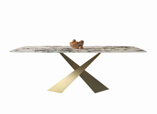 De heldere Stoel van de het Flatjeeettafel van de Rotsraad plaatst Noordse Moderne Lichte de Eetkamerreeks van het Luxebrons
