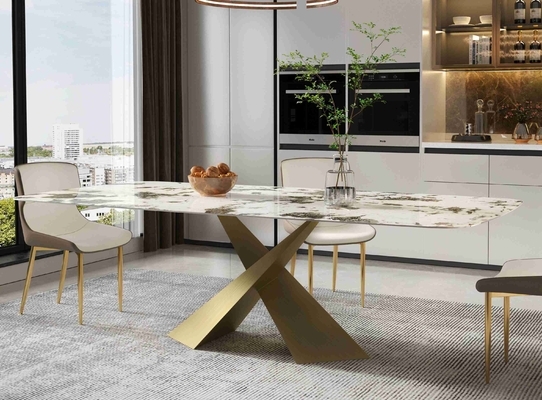 De heldere Stoel van de het Flatjeeettafel van de Rotsraad plaatst Noordse Moderne Lichte de Eetkamerreeks van het Luxebrons