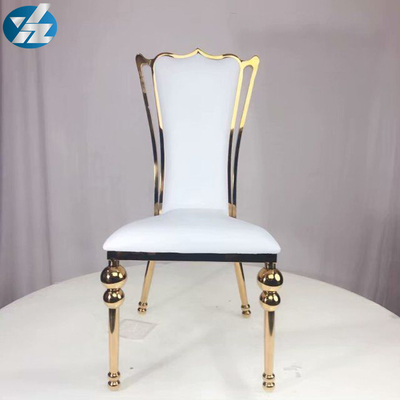 Witte Zwarte Koninklijke van het het Huwelijksbanket van de Kroonstoel van het de Stoelroestvrije staal Gouden Ronde de Stoelbenen